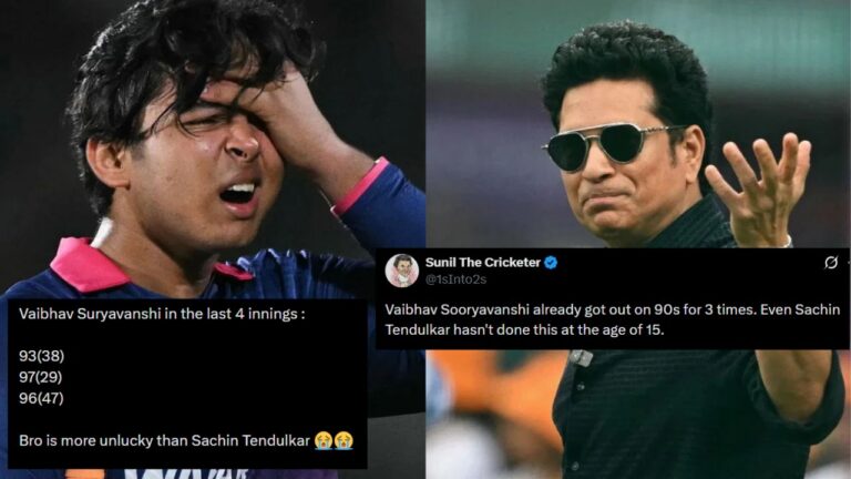 Vaibhav Sooryavanshi Compared With Sachin Tendulkar As 90s Haunt Royals Opener – Vaibhav Sooryavanshi’s ‘Nervous Nineties’ Streak Echoes Sachin Tendulkar in IPL 2026