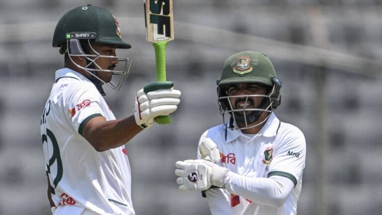 Najmul Hossain Shanto Century Powers Bangladesh Against Pakistan in Mirpur Test