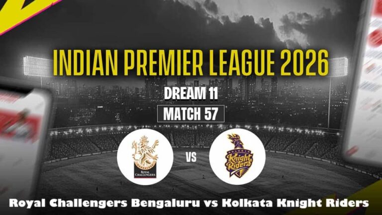 RCB vs KKR IPL 2026 Match 57 Prediction: Dream11 Tips, Pitch & XI