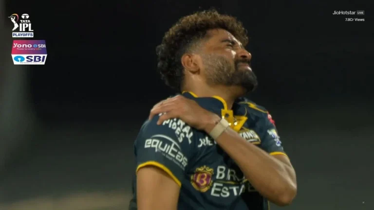 Mohammed Siraj RULED OUT? GT pacer suffers nasty shoulder injury during Qualifie – Mohammed Siraj Injury Scare: GT Pacer Sustains Shoulder Issue in IPL 2026 Qualifier 2